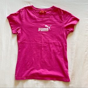 Hot pink Puma athletic t-shirt